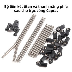 Bộ Khung Xe Buggy Địa Hình LCG Sợi Carbon Với Bộ Liên Kết Titan Dành Cho Xe RC Leo Núi Siêu Hạng Capra Portal Axle 1/10