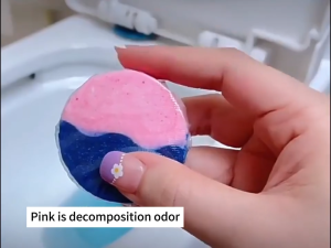 10Pcs Toilet Bowl Cleaner Tablets Two-Color Automatic Toilet Bowl Cleaners Long-Lasting Deodorizers Scent Toilet Block