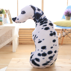 50cm 3D Dog Simulation Plush Toys Stuffed Animal Cushion Home Decoration Soft Pillow Kids Boys Birthday Gift Accompany Sleep Toy
