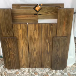 Kệ gỗ gắn tường bằng vít âm Kệ gỗ thông nguyên tấm Kệ sách WESTA Kệ âm tường decor phòng màu nâu Hạt dẻ