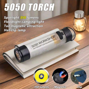 Pocket Mini Flashlight Rechargeable Camping Light Small Flashlight Camping Lights Mini Sticky Rechargeable Flashlight Light Rechargeable Magnetic Long Lasting Rechargeable Flashlight Emergency Light Rechargeable Tactical Minilighting