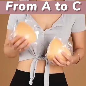 Reusable Silicone Thickened Double-Sided Bra Triangle Breast Pad Invisible Sponge Insertion Self-Adhesive Chest Patch for Women