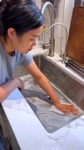 Miếng Vải Lưới Bằng Kim Loại Để Chùi Rửa Nồi Chảo Tiện Dụng Khăn Lau Nhà Bếp Đa Năng Tiện Dụng 20cm x20cm