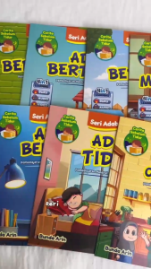 Seri Adab Sehari-Hari 1SET 7 BUKU Edukatif Bertema Adab Islami Harian Karya Bunda Arin Penerbit Intan Cemerlang Buku Adab Berpakaian Terhadap Orang Tua Berbicara Belajar Makan Minum Berteman Tidur For Kids