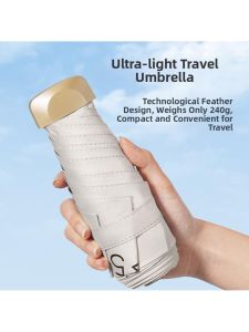 MOLORE | Light Sun Protection UV Blocking Rain and Sun Umbrella 5-fold