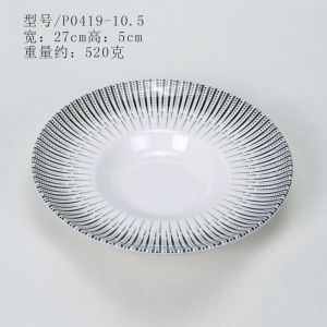 Creative Break-Resistant Melamine Dinnerware A8 Stir-Fry Dish Chinese Cuisine Small Plate for Restaurant And Outdoor BBQ