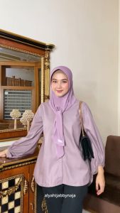 ALYAHIJAB by NAJA - Neesya Hoodie Split Bergo Pad Dewasa Allsize