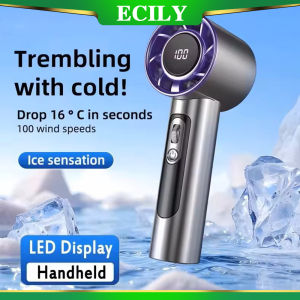 พัดลมเทอร์โบมือถือใหม่อย่างมีความสุขกระป๋องขนาดเล็ก100สปีด R2พัดลมความเร็วสูงพัดลมมินิยูเอสบีขนาดเล็กแบบพกพาชาร์จซ้ำได้