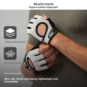 MONLEYTA | Half Finger Cycling Gloves Men Women Sports Fitness Summer Thin Outdoor Bike Anti-Slip Breathable Shock Absorption Lightweight