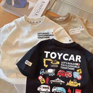 Korean Style Loose Cotton Short Sleeve T-Shirt