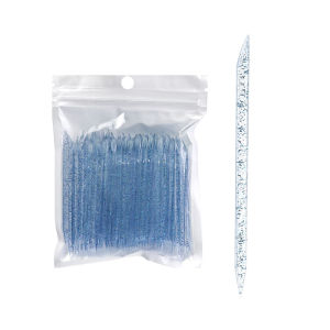100Pcs Reusable Double-head Crystal Cuticle Pusher Cuticle Removal Tool Nails Art Pedicure Care Drill Stick Manicure Accessories