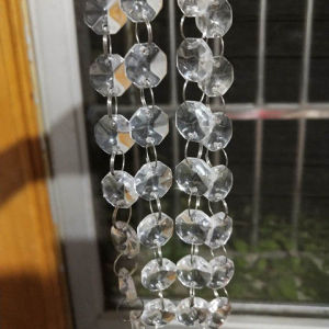 Cristal Octagonal Beads Stringing Crystals Light Accessories Wedding Ceiling Decoration Bead Chain Door Curtain Blinds