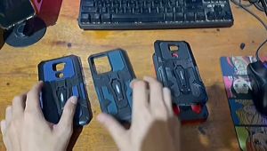 Case HP Untuk Xiaomi Redmi 13 New Casing HP Kickstand Belt Clip Robot Terbaru