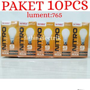 BOHLAM LED / LAMPU LED GARANSI 1 TAHUN SCORE NITRO 5W-23W PAKET 10PCS