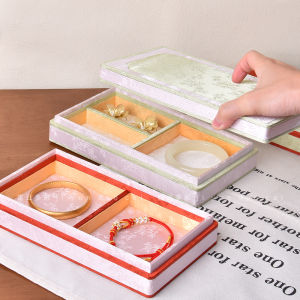 JiYun Colorful Song Jin Gold Jewelry Display Tray Embroidered Scented Burner Necklace Earring Bracelet Holder Fashion Accessory