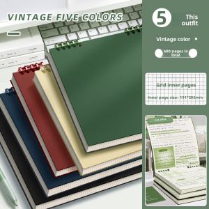 MONLEYTA | High Aesthetic Square Detachable Ring Binder Notebook 360 Degree Rotating Covers For Middle And High School Students