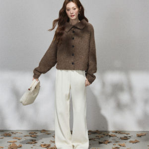 La Chapelle | Design Stylish Collar Knit Cardigan Women