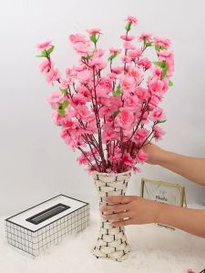 PERSE 65cm Home Decorative Simulation Branch DIY Props Festival Supplies Artificial Flower Fake Flower Branch Sakura Cherry Blossom