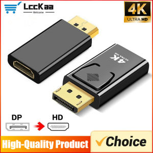 LccKaa 4K DP to HDMI-compatible Converter Displayport to 1080P HDTV Computer Monitor Audio Video Adapter for PC HDTV Laptop