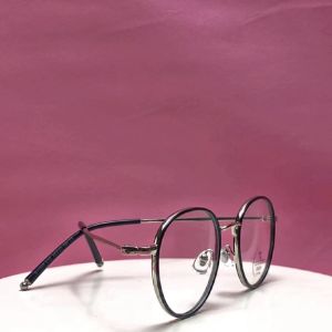 Robins kacamata Bulat  Kacamata Minus Photocromic Bluecromic Fashion Pria Wanita S11939