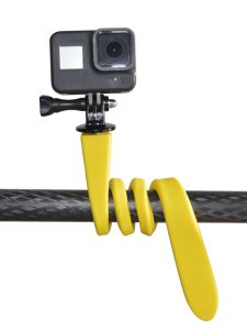 Universal Flexible Hose Selfie Stand Silicone Creative Desktop Bedside Adjustable Phone Holder for Sports Cameras Black Knight