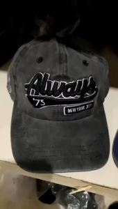 Topi Pria Wanita -Topi Baseball Bordir Always Distro Sport Pria Wanita Denim Bahan Katun Bayar Dempat (cod)