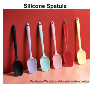 21cm/27cm Silicone Scraper Food Grade Silicone Baking Spatula Cake Spatula Mixing Tool Kitchen Baking Accessories