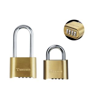 2 Sizes Four-Digit Number Combination Padlock Waterproof TONYON Lock for Garage Closet Door
