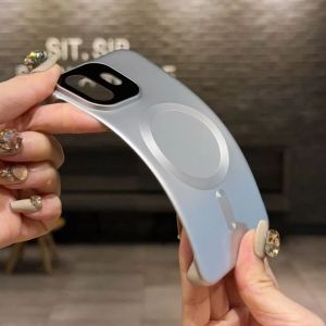 Luxury Frameless Metallic Paint PC For Magsafe Magnetic Case For Oneplus 15T 15 Ultra-Thin Heat Dissipation Camera Protect Cover