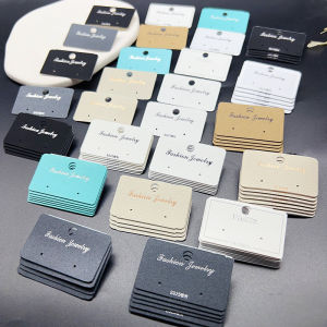 Thickened Plastic Ear Hook Earring Card DIY Fashion Jewelry Accessories 5*3 Horizontal Design Ear Drop Earring Set