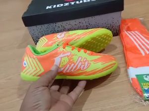 KIDZTUBS Paket Komplit Sepatu Futsal Anak Usia 6-10 Tahun