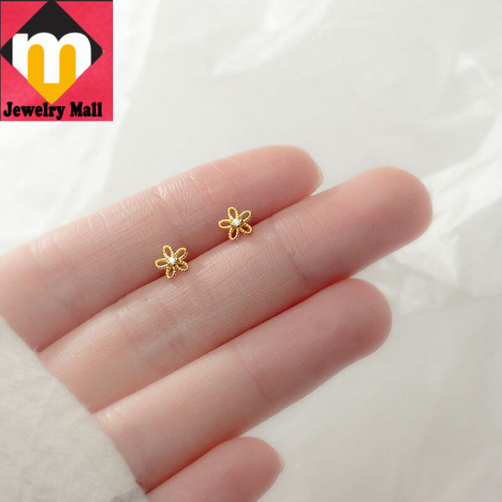 14k Gold Classic Ball 3-6mm Baby / Toddler / Kids Earrings Safety Scre-sgquangbinhtourist.com.vn