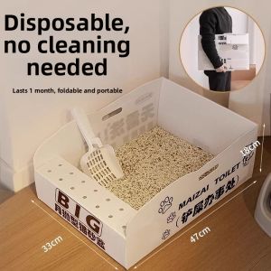NAIFUNA | Portable Foldable Disposable Cat Litter Box