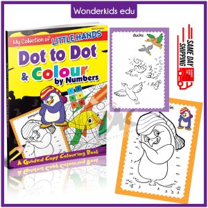 My Collection of Little Hands Dot to Dot & Colour by Numbers | Activity Book for Kids | Preschool
