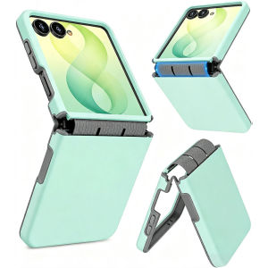 for Samsung Z Flip 8 Case with Flexible Hinge CoverDual-Layer Matte Solid Hard PC TPU Shockproof Phone Case for Galaxy Z Flip 7 CaseZ Flip 6 CaseZ Flip 5 Case