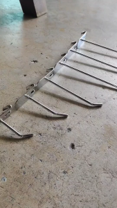 ตะขอเกาะตะแกรง ฮุก Hook (ซิงค์ 10 อัน ) ตะขอเเขวน ตะขอเกาะตะเเกรง ตะขอเกี่ยวตะแกรง แขวน