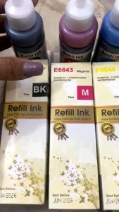 หมึกเติม / หมึกเติมแท็งค์ Epson (พรีเมี่ยมเกรดดี 664) หมึกเทียบเกรดพรีเมี่ยม ใช้ทดแทนของแท้ได้ดี ขนาด 70 ml ทุกสี