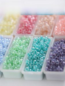 Miyuki Japan 11/0 หลวม ลูกปัด 2 มม. < Ne1> รู้สึก DIY เครื่องประดับอุปกรณ์เสริมไม่ซีดจางสร้อยข้อมือลูกปัดประกาย