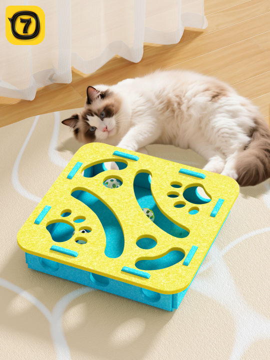 Fresh Look at Pet Cat Toys Self Entertaining Busy Box Small Cat Toy