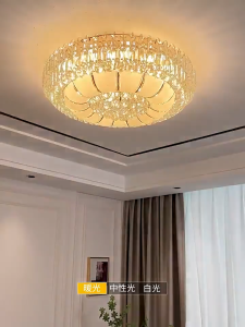 ✨Ready& COD✨Lampu Kristal Ruang Tamu Mewah Lampu Gantung Kristal Minimalis 60cm 3 Warna Lampu Gantung Hias Ruang Makan Kamar Tidur Hotel 60*23cm bsu