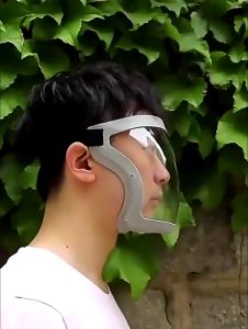 Transparent Full Fcae Mask Face shield Acrylic Anti Fog Dustproof Googles Face Protection Mask