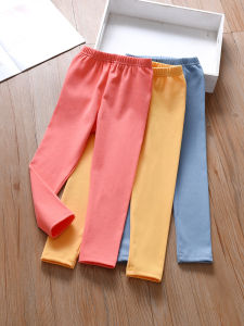 Thickened Pure Cotton Thermal Trousers for Boys And Girls Childrens Warm Pants Tight Fit Cotton Fleece Trousers for Toddlers