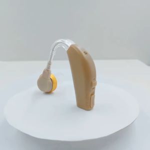 2pcs Rechargeable Digital Hearing Aid Behind the Ear Mini Portable Amplifier with charging stand For Hearing Loss Patient Elderly