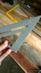 Penggaris Siku Segitiga Aumunium Siku Tukang 7 Inch Speed Square For Carpenter Tools