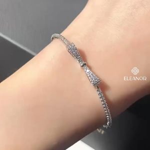 Vòng tay nữ dây rút Eleanor Accessories lắc tay hình nơ đính đá phụ kiện trang sức 6069