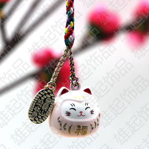 Japanese Water Sound Bell Phone Case Bag Charm Lucky Cat Decorative Accessories Couple Bell Ornaments Fox Mongoose Brand