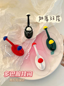 Strong Adhesive Bathroom Hook No Drilling Weight Bearing Storage Shelf for Students Dormitory Door Back Traceless Sticky Hook