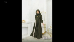 MAHABAH Stelan Syari Anak Perempuan Tanggung Usia 8-14 Tahun Crinkle Airflow Muslim