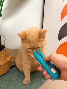 CAT / BAR FEEDER / SNACK FEEDING SPOON / Cat Strip Squeezer