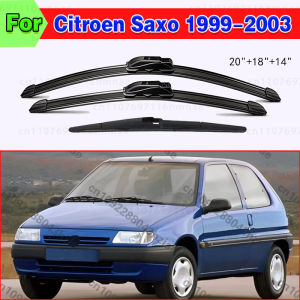 3PCS Car Wiper For Citroen Saxo 1999-2003 Front Rear Wiper Blades Brushes Auto Accessories 1999 2000 2001 2002 2003
